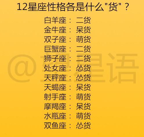 12 星座最大的性格标签是什么？白羊座最洒脱，金牛座最抠门